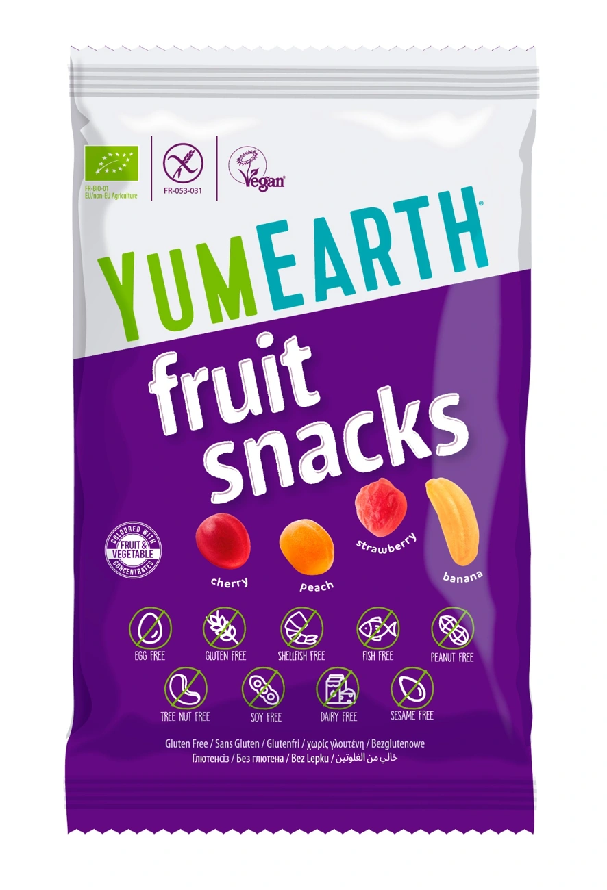 Organic Fruit Snacks single bag packaging